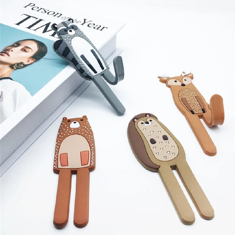 1 шт. Милые Животные Магнитные Крючки съемные декоративные наклейки на