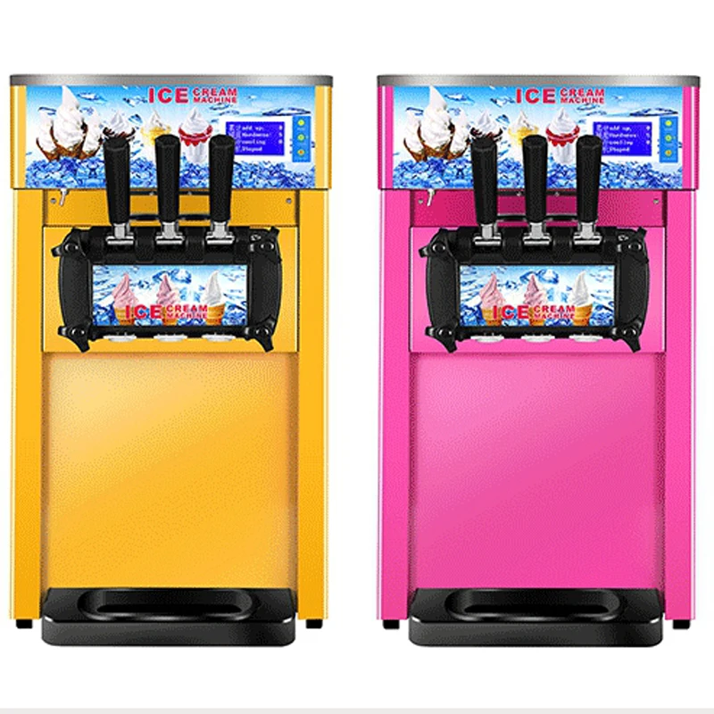 

Three-Color Soft Ice Cream Machine Commercial Electric Ice Cream Machine Desktop Sundae Ice Cream Machine 220V 110V