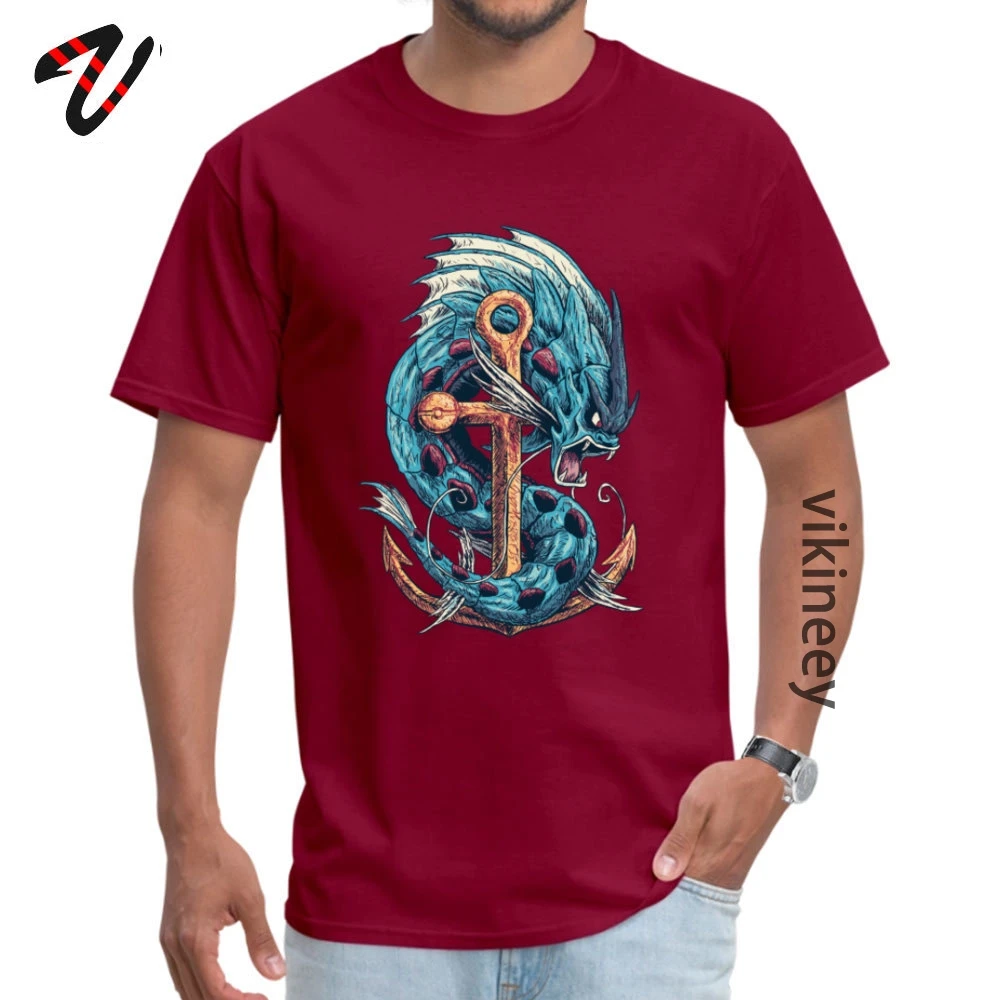 Дракон Монстр дизайнеры футболки осенняя одежда с круглым вырезом для взрослых