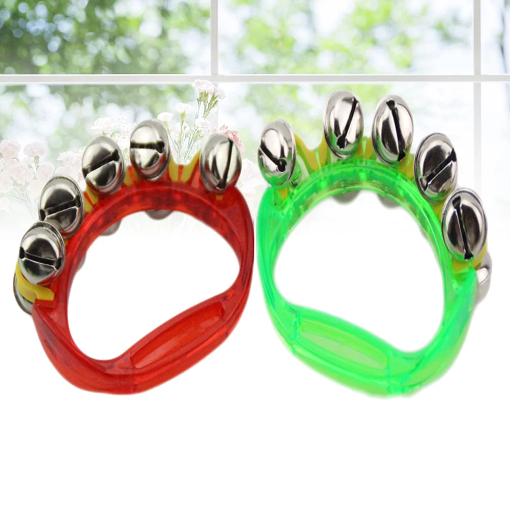 

2 шт. музыкальные рандомные колокольчики для детей (красный + зеленый)