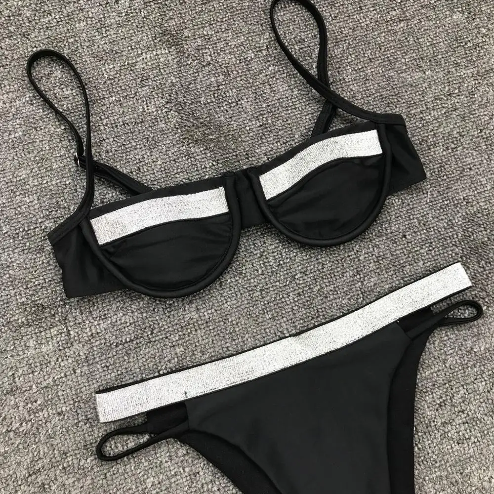 

Bikini Women Bandage Swimwear Swimsuit Bathing Suit Solid Bikini Push Up Beachwear Bathing Suit Maillot De Bain Brazilian Bikini