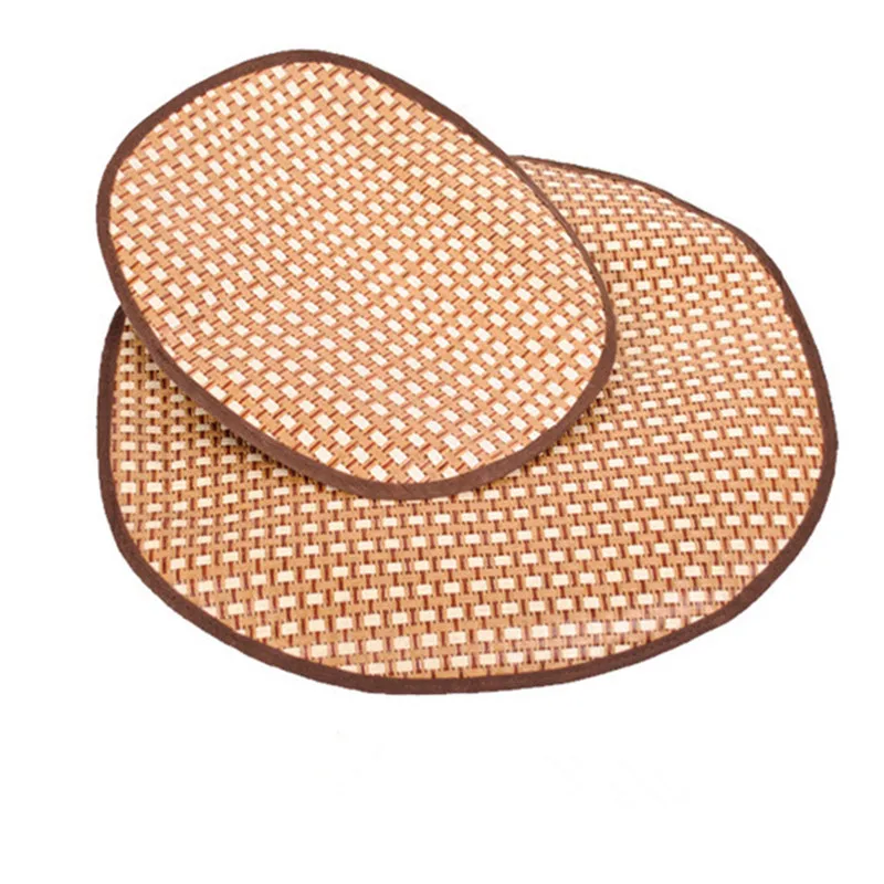 Dog Pet Breathable Sleeping Mat Bed Puppy Cat Doggie Cooling Pad Cushion Oval Grid Bamboo Mats High Quality | Дом и сад