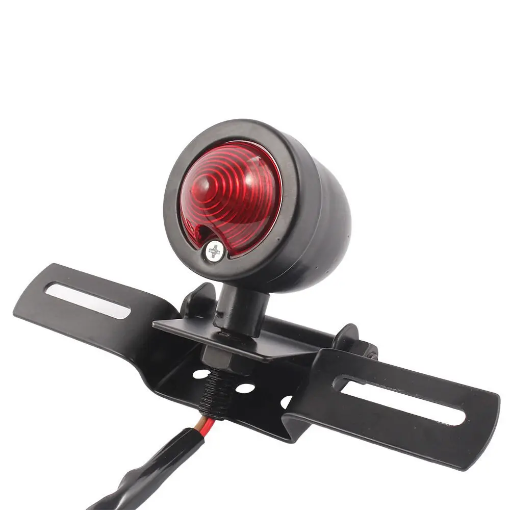 

Новейший задний стоп-сигнал лампа + кронштейн для Harley Bobber Cafe Racer