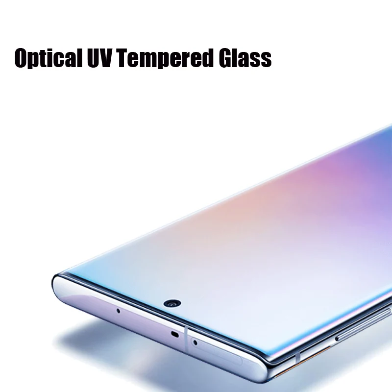 Прозрачное изогнутое жидкое ультрафиолет закаленное стекло для samsung Galaxy Note 10 S10 S8 S9 Plus S10E S7 edge Note 8 9 Защита экрана