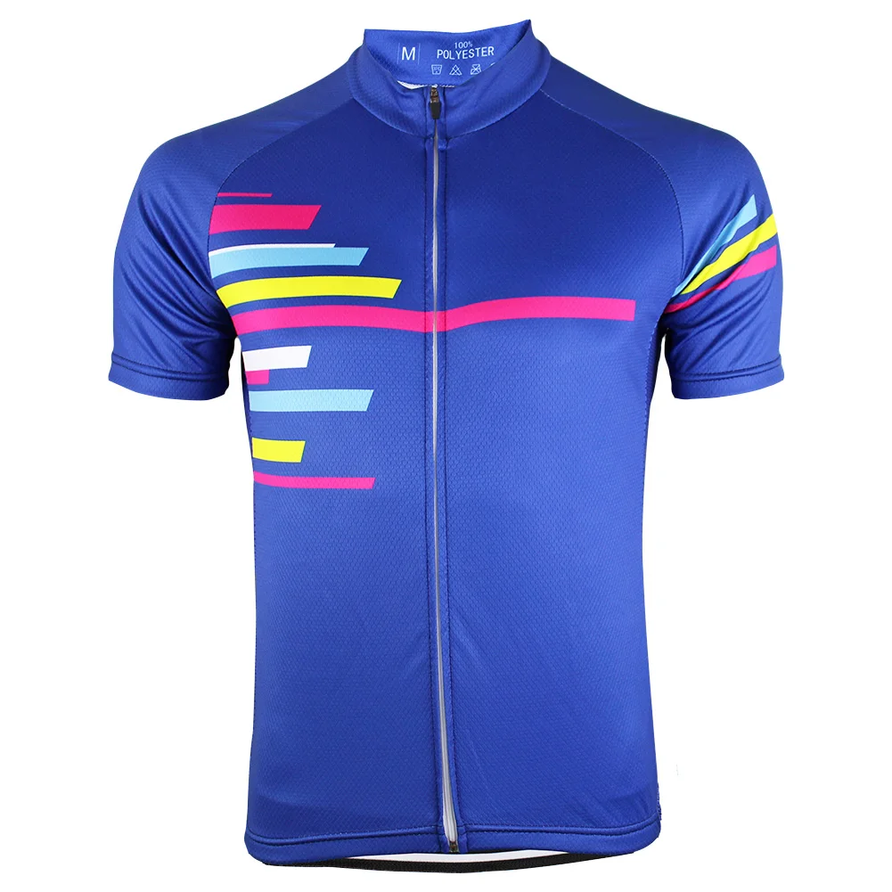

HIRBGOD 2020 New Outdoor Sports Blue Cycling Jersey Men Short Sleeve Bike Shirt Simple MTB Road Cycling Top Ciclismo,HK180
