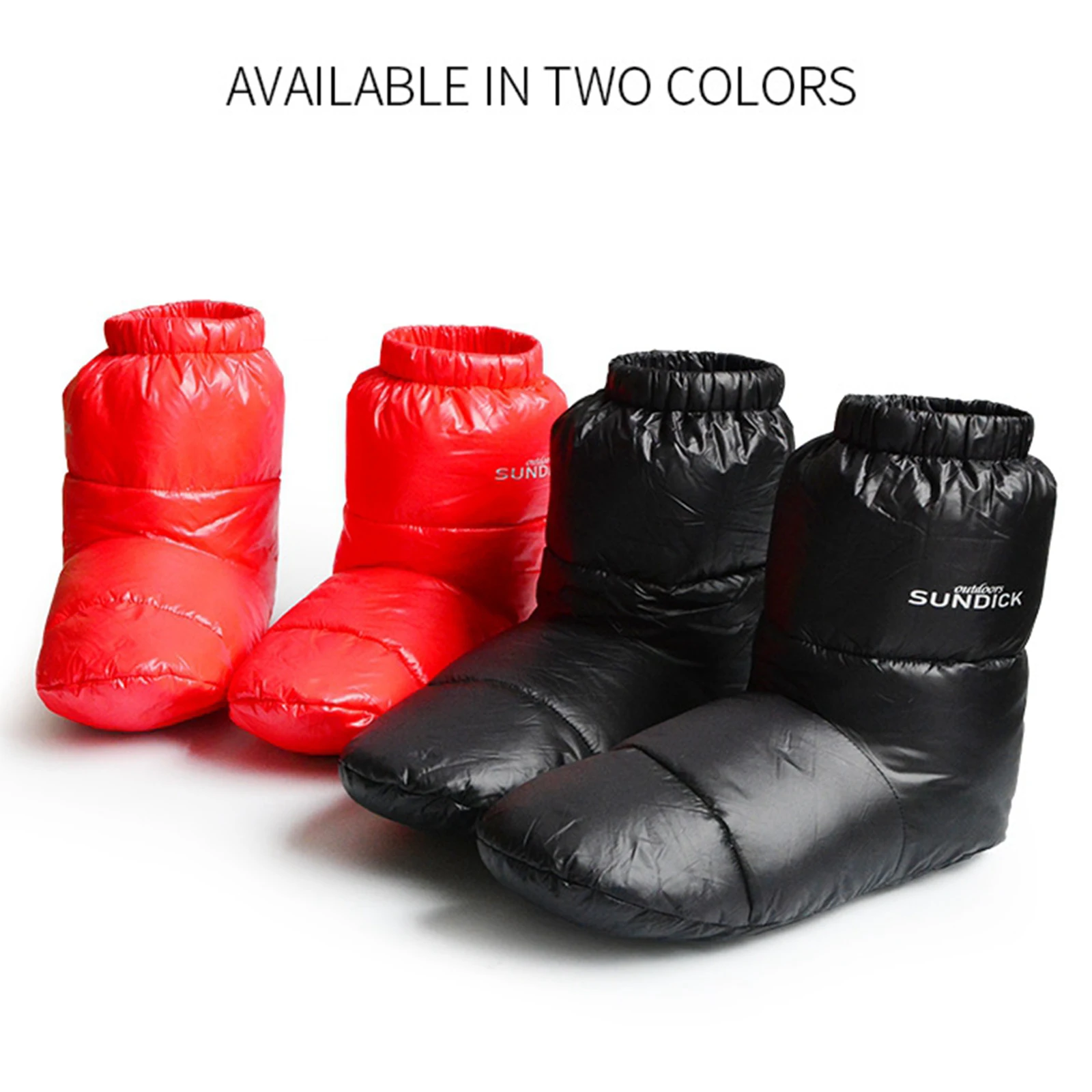 Men Women Winter Down Slippers Warm Booties Shoes Cover Sock Ultralight Camping Tent Feet Slippers Hiking Boots Covers