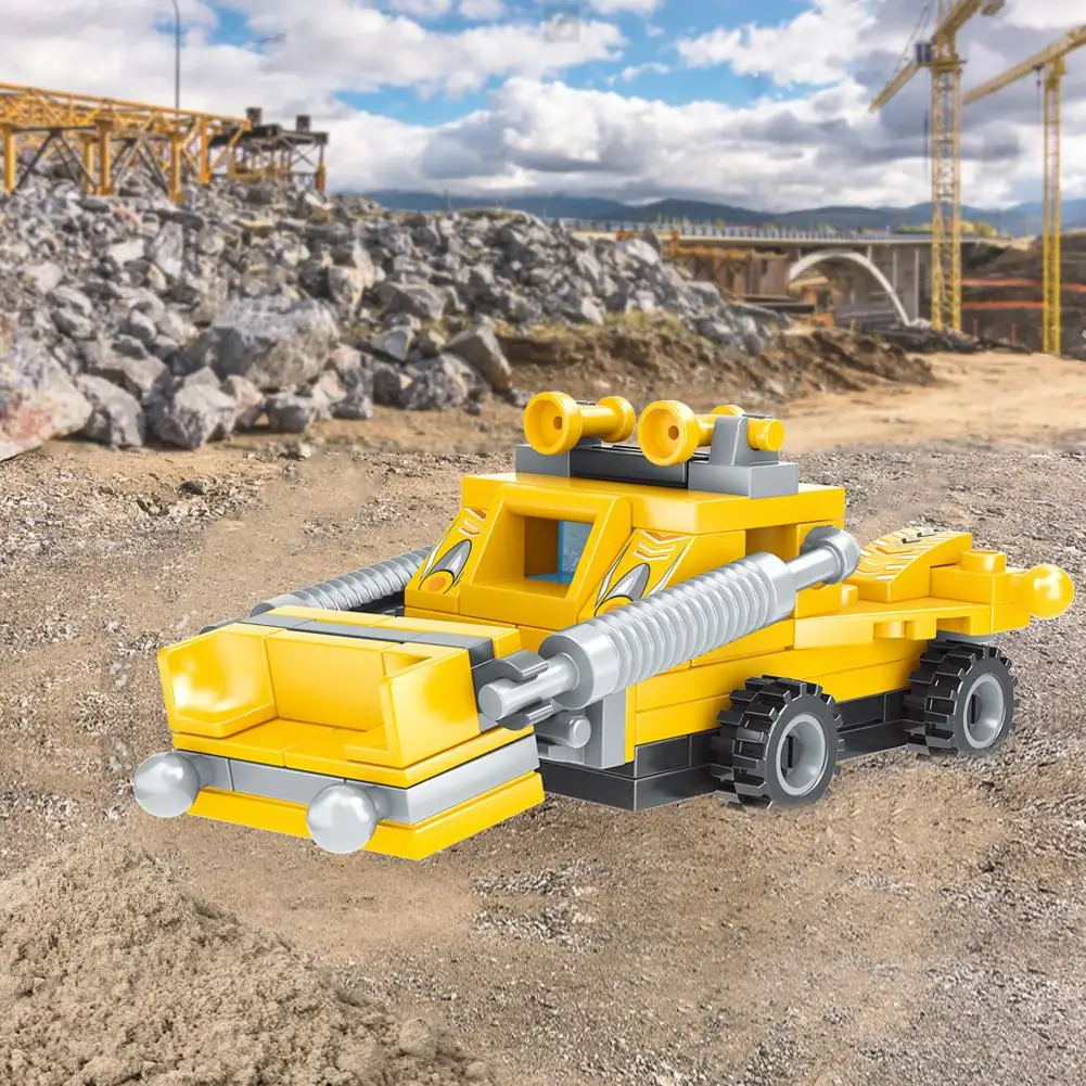 8-в-1 DIY деревянные головоломки инженерных автомобиль строительные блоки