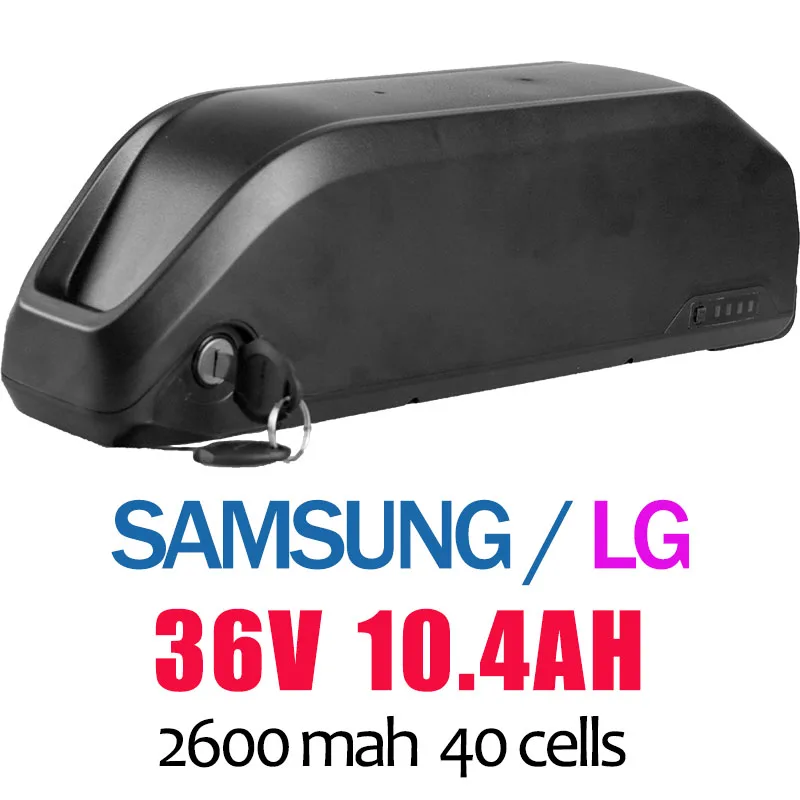 36V10.4AH Электрический велосипед 36 В 10,4-31,5 Ач SAMSUNG LG ячейка литиевая батарея для 8FUN Mid привод двигателя BBS02 литий-ионная батарея Ebike аккумулятор чехол - Цвет: 36V10.4AH