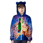 Толстовка с длинным рукавом, на молнии, с кошачьими ушками