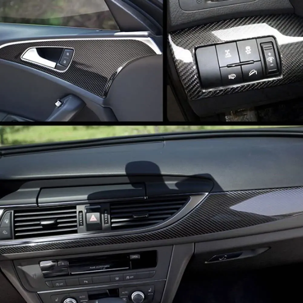 Виниловая пленка 6D из черного углеродного волокна без пузырьков с высоким