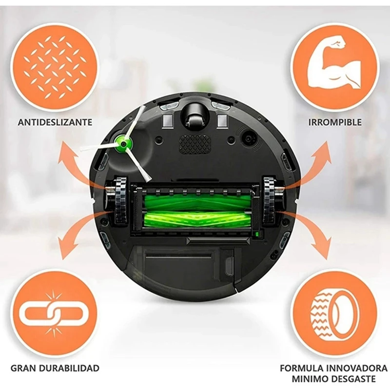 Шина для колес IROBOT ROOMBA серии 500 600 700 800 и 900 антискользящая с прекрасной адгезией легкая сборка.