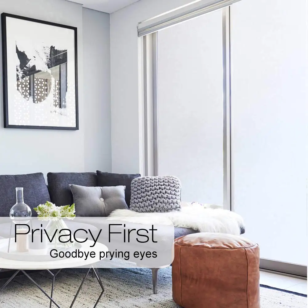 Матовая полупрозрачная оконная пленка статическая липкая Солнцезащитная