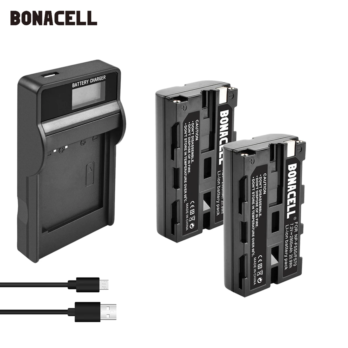 

2900mAh NP-F550 NP F550 NP-F570 Camera Battery+LCD USB Charger For Sony NP-F330 NP-F530 NP-F570 NP-F730 NP-F750 CCD-TRV81 L70