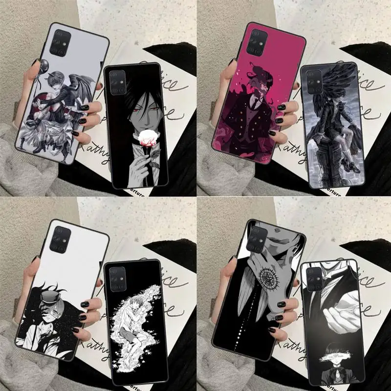 

Black Butler Anime Cartoon Japanese Phone Case Black Color For Huawei P20 P30 P40 Pro lite Honor 10 10i 9x 8a 8x Mate 20 Cover