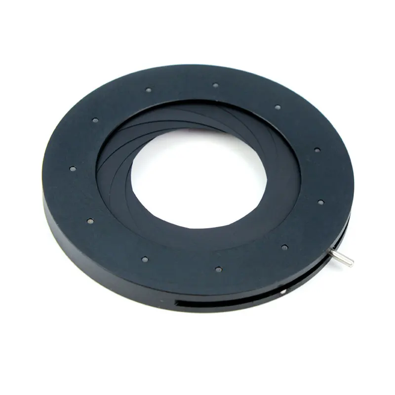 Adjustable 2-50mm Mechanical Iris Diaphragm Aperture for Microscope, Camera Adapter, and Condenser image 3