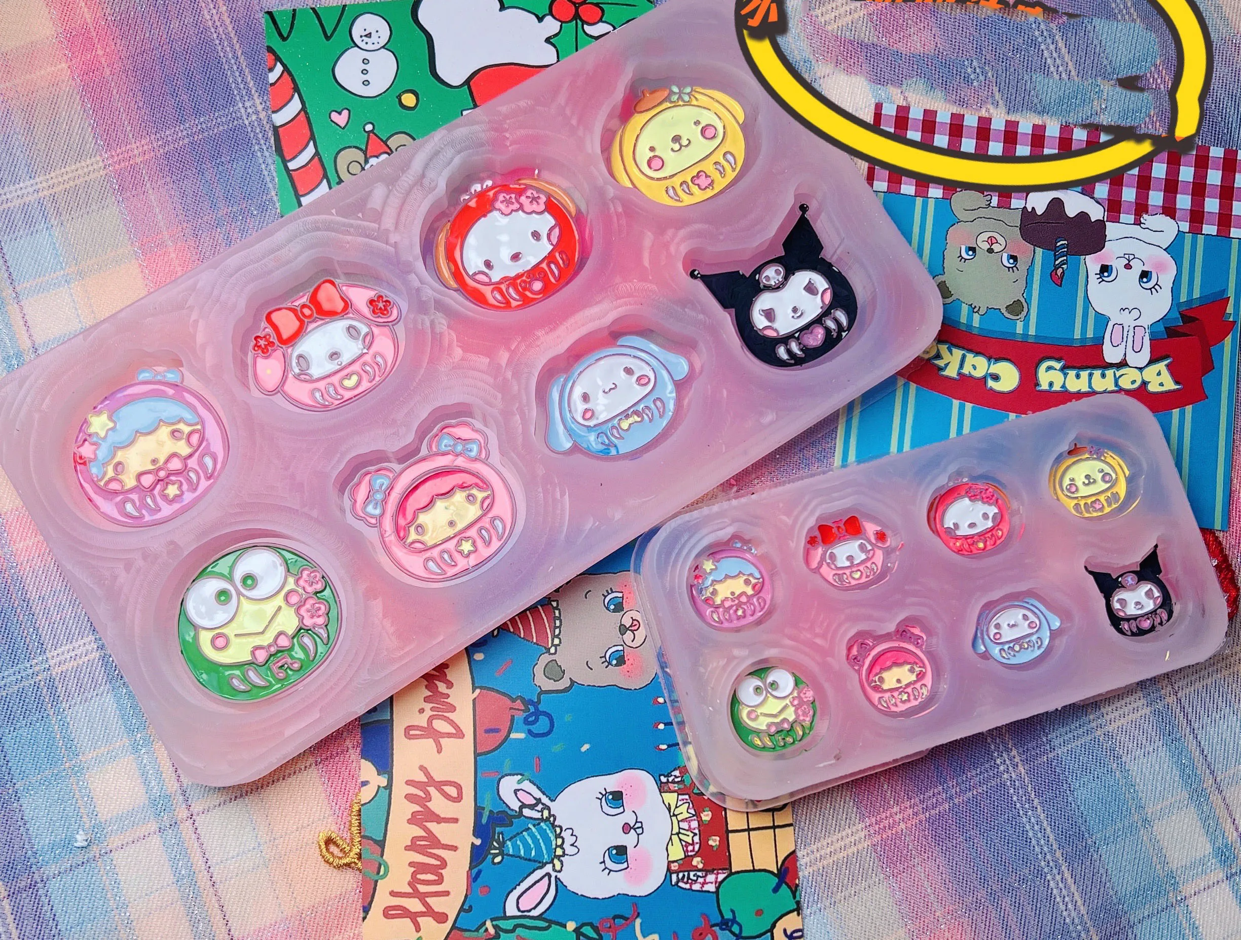 

3D милая форма животного, шейкер с зыбучим песком, форма для брелока, фотоформа