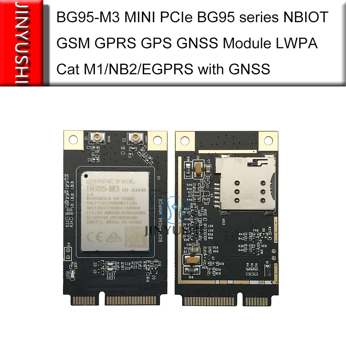 BG95 M3 мини PCIe со слотом для SIM карты NBIOT GSM GPRS GPS модуль GNSS LWPA кошка M1/NB2/EGPRS с compeititve