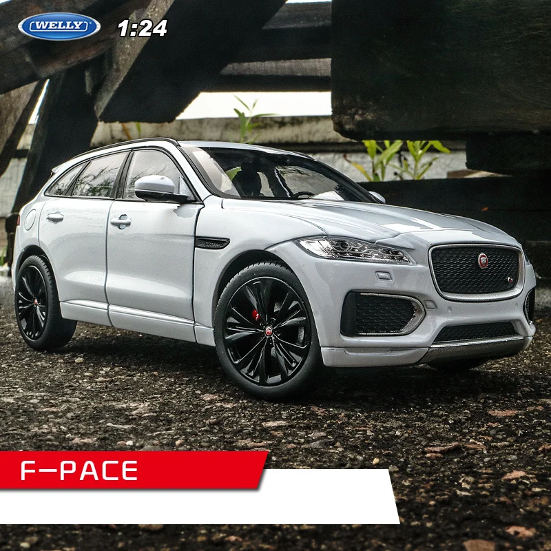 Welly 1:24 Jaguar F-PACE белый автомобильный брелок для автомобильных ключей имитационная