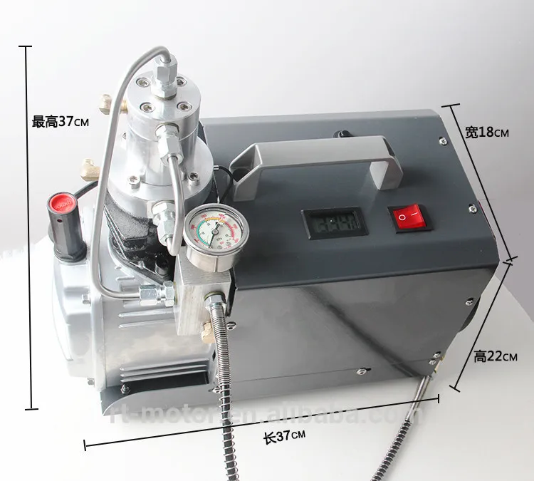 

New products 300bar/ 220v ac/high pressure electric motor pcp air compressor pump