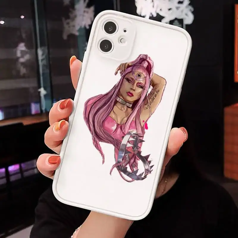 

Lady Gaga Chromatica luxury Phone Cases funda matte transparent For iphone 7 8 11 12 plus mini x xs xr pro max cover