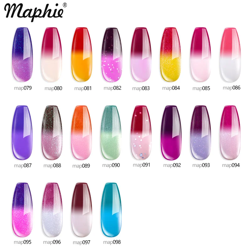Maphie 8 шт./лот набор гель-лаков для ногтей долговечный цветной гель впитывающий