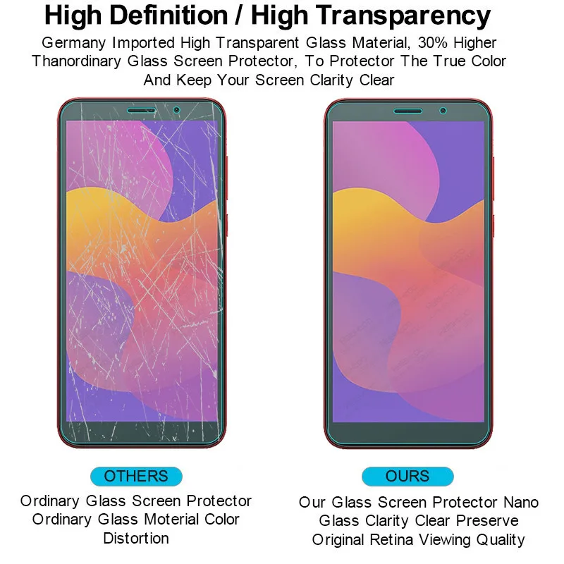 Стекло для honor 9 s 2 шт. Защитное стекло huawei honer xonor s9 honor9s 5 45 дюйма dua-lx9 защита экрана