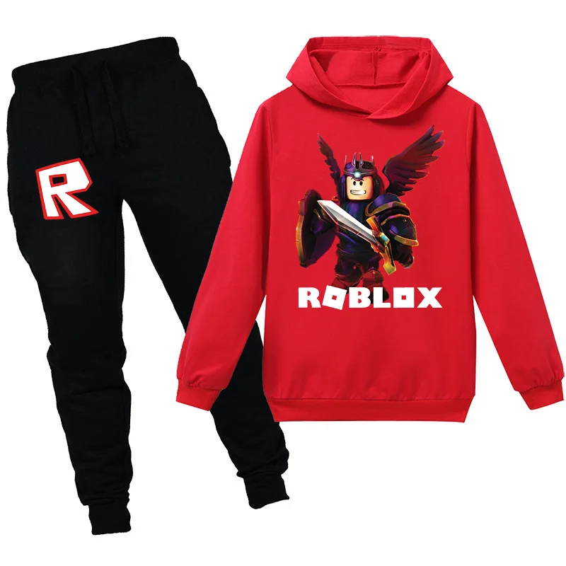 2020 robloxing Аниме толстовки детские свитшоты 2 шт. комплект топы для девочек