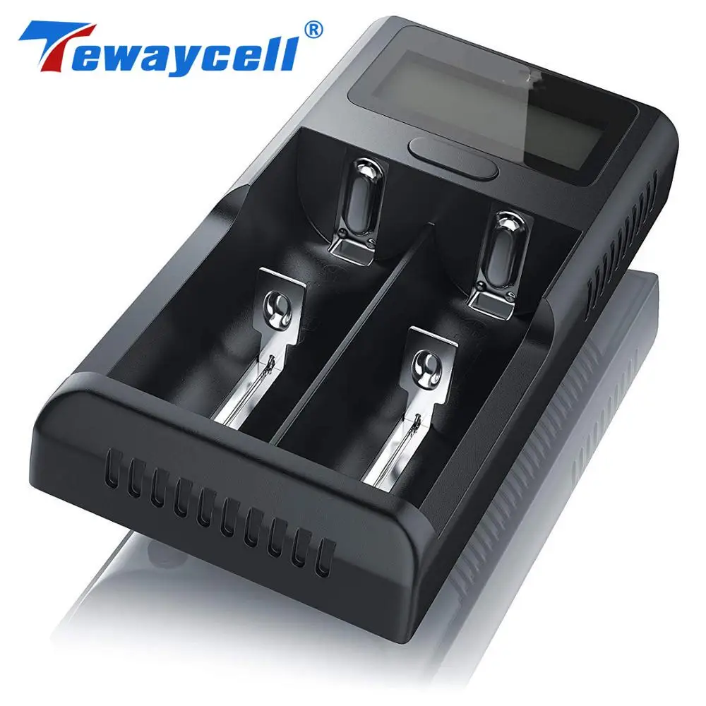 

Tewaycell LCD Display 4.2v -0.5A 1A 2A 26650 22650 18650 16340 AA AAA Universal Charger with USB Cable Free Shipping