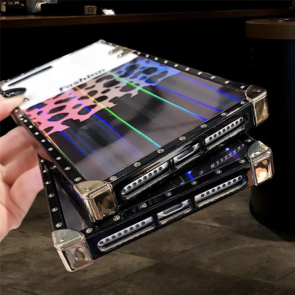 Потрясающий модный леопардовый чехол для телефона Fundas Apple iPhone Xs max чехлы