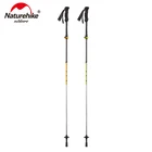 Ультралегкая трость NatureHike, 5-секционная, из углеродного волокна, с пробкой, регулируемая, для треккинга, походов, искусственная, 1 шт.