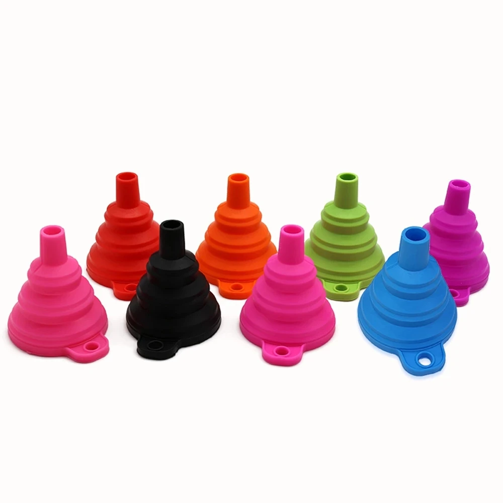 

1pcs Foldable Silicone Funnel Diamond Painting Cross Stitch Beads Storage Container Handicraft Accessories Convenient Organizer