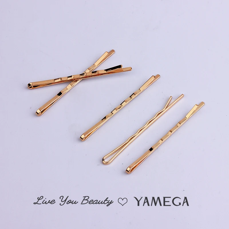 5Pcs/Lot Women Hair Clips Hairpins Gold Metal Waved Curly Barrettes Bobby Pins Hairgrip Headdress Hairclip Hair Accessores New