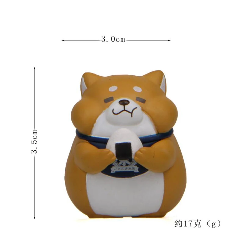 1 шт. вкусная еда японские рисовые шарики фигурки собаки Шиба ину игрушки микро