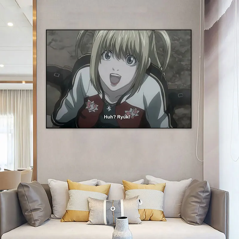 

DEATH NOTE Misa Amane Anime Poster Japanese Manga TV Figure Canvas Painting Living Room Bedroom Home Decoration Wall Art Picture
