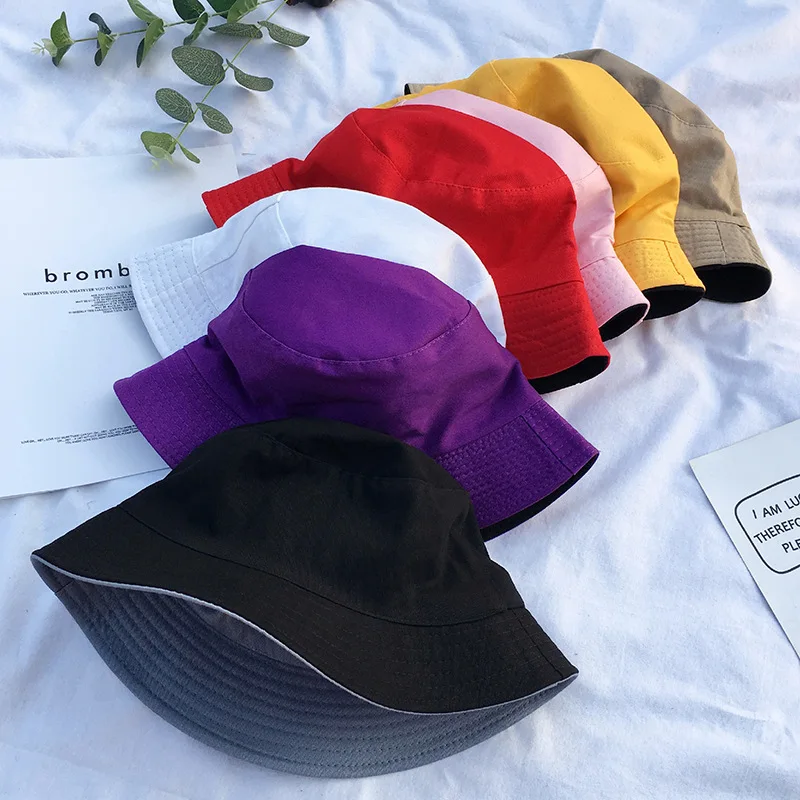 

Double-sided Cotton Bucket Hat Women Summer Sunscreen Panama Hat Shade Sun Hat Outdoor Fisherman Hat Beach Hat