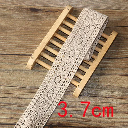 3.7cm 2yard 2 ярда мульти размер розовый вышивка кружева отделка ленты DIY одежды головной убор Свадебная Упаковка ткань материалы - Цвет: 3.7cm 2yard