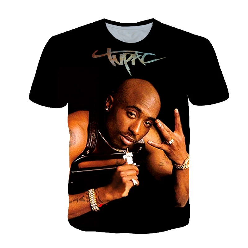 

Children's Fashion T-shirt 2 PAC 3d Printing Animal Cool Funny T-shirt Boy Short Sleeve Summer Top T-shirt T-shirt Hiphop