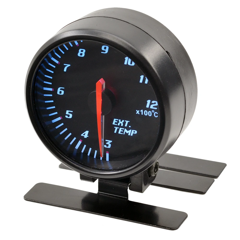 Датчик температуры выхлопных газов Dragon 60 мм с черной панелью измеритель для