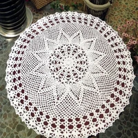 60cm 2021modern lace cotton round table placemat cloth pad crochet placemat cup drink tea coffee coaster glass mug doily kitchen