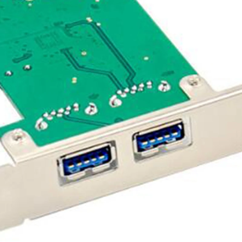 Плата расширения PCI-E 4X Express на 2 порта s USB 3 1 Ype-A высокоскоростной чипсет ASM1142 10
