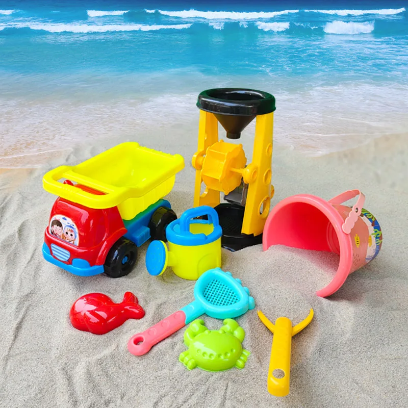 

Children's Beach Toy Set Beach Buggy Play In The Sand and Water Set Summer Toy Beach Bucket Seaside