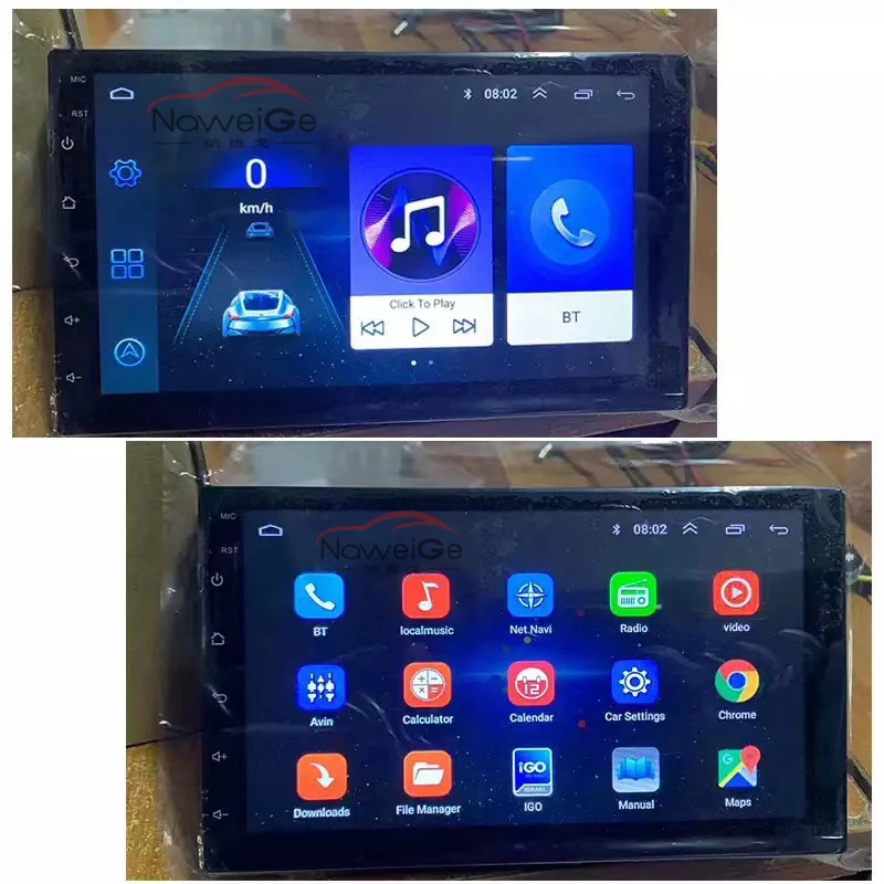 Головное устройство NaweiGe 7 дюймов Android для универсального автомобильного dvd TOYOTA RAV4