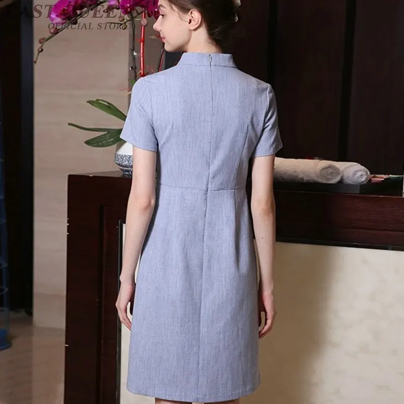 Весенне летняя униформа для косметолога платья одежда тайская массажа спа