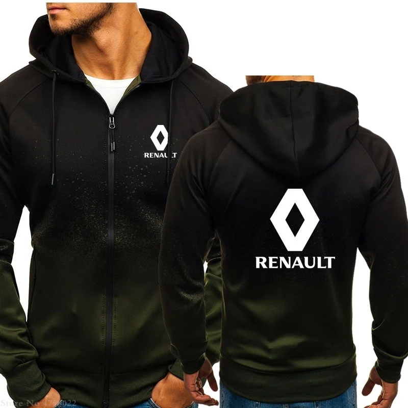 

2021 Autumn winter Zipper Hoodies Male Colors Renault Sweashirt fashion Good Quality Hoodie jackets 45