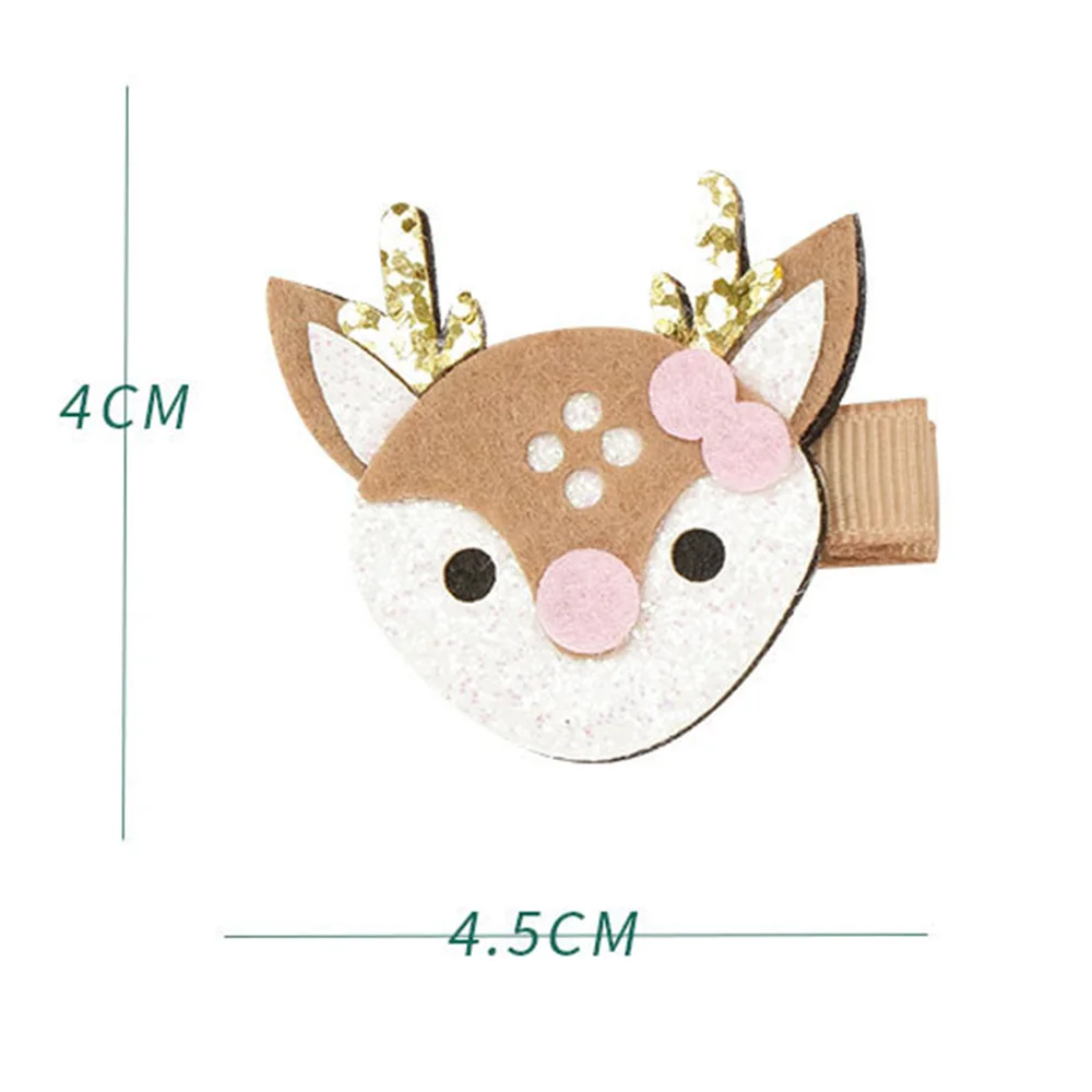 Модные рождественские милые заколки для волос с оленем оленями рогами грибами