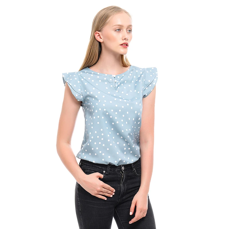 Womens T-Shirt Casual Loose Tees Fashion Polka Dot Simple T-shirt Summer Tops For Lady Femme Camisetas Verano Mujer | Женская одежда