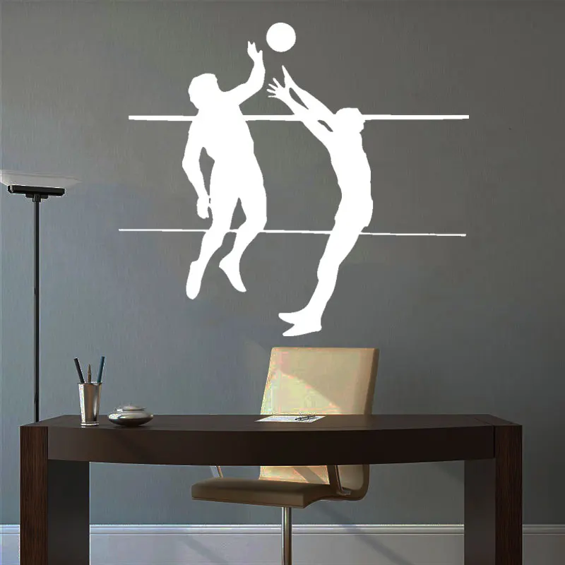 

Volleyball Wall Decals Exercise Room Art Decoration Pulsation Ball Sport Vinyl Gym Wall Stickers Home Decor Teen Room DW13089