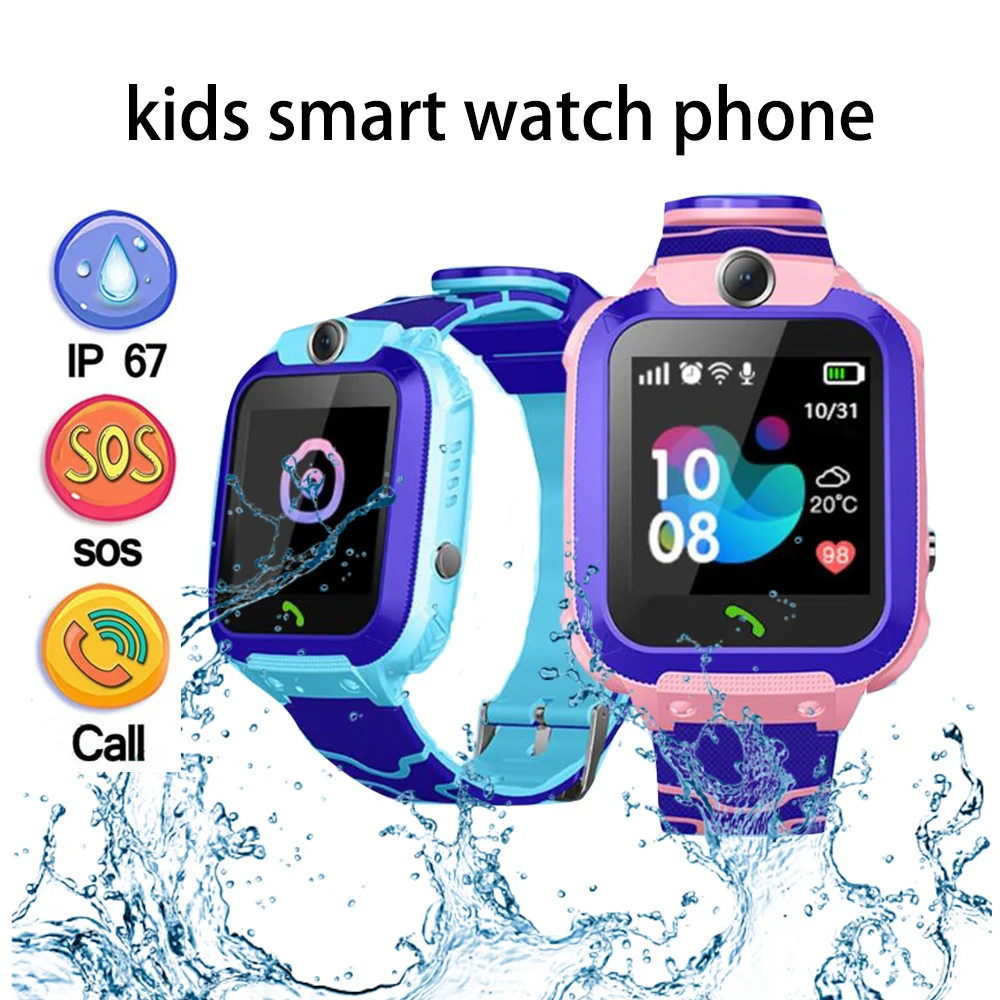 

Children's Smart Watch Kids Phone Watch Smartwatch For Boys Girls With Sim Card Photo Waterproof IP67 Gift For IOS Android