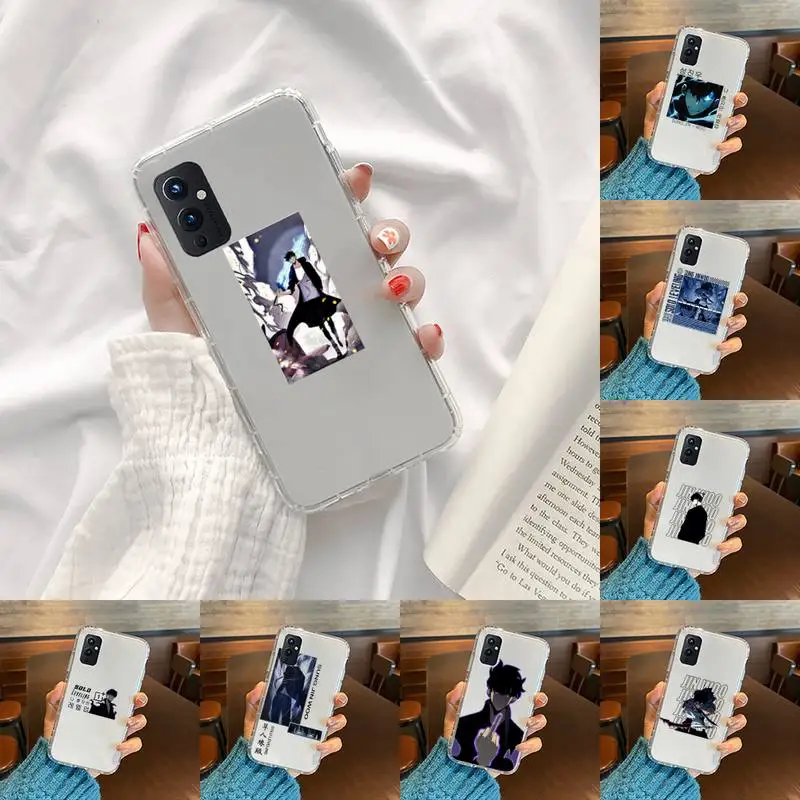 

solo leveling Phone Case Transparent For OnePlus 9 8 7 7t 8t Oppo find X3 X2 reno5 Vivo X60 X50 Pro MeiZu 17 16XS