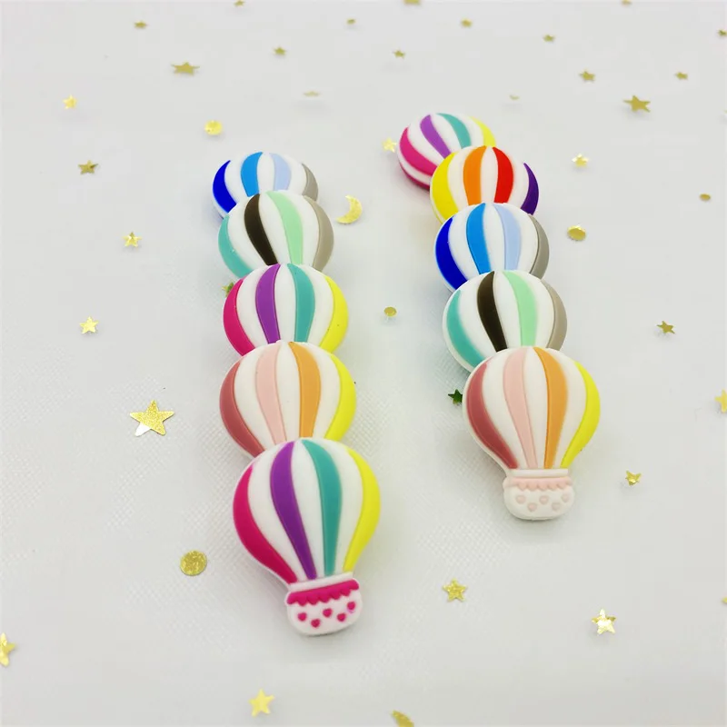 10 шт. силиконовая труба горячий воздух воздушный шар бусины Еда Класс зубов для